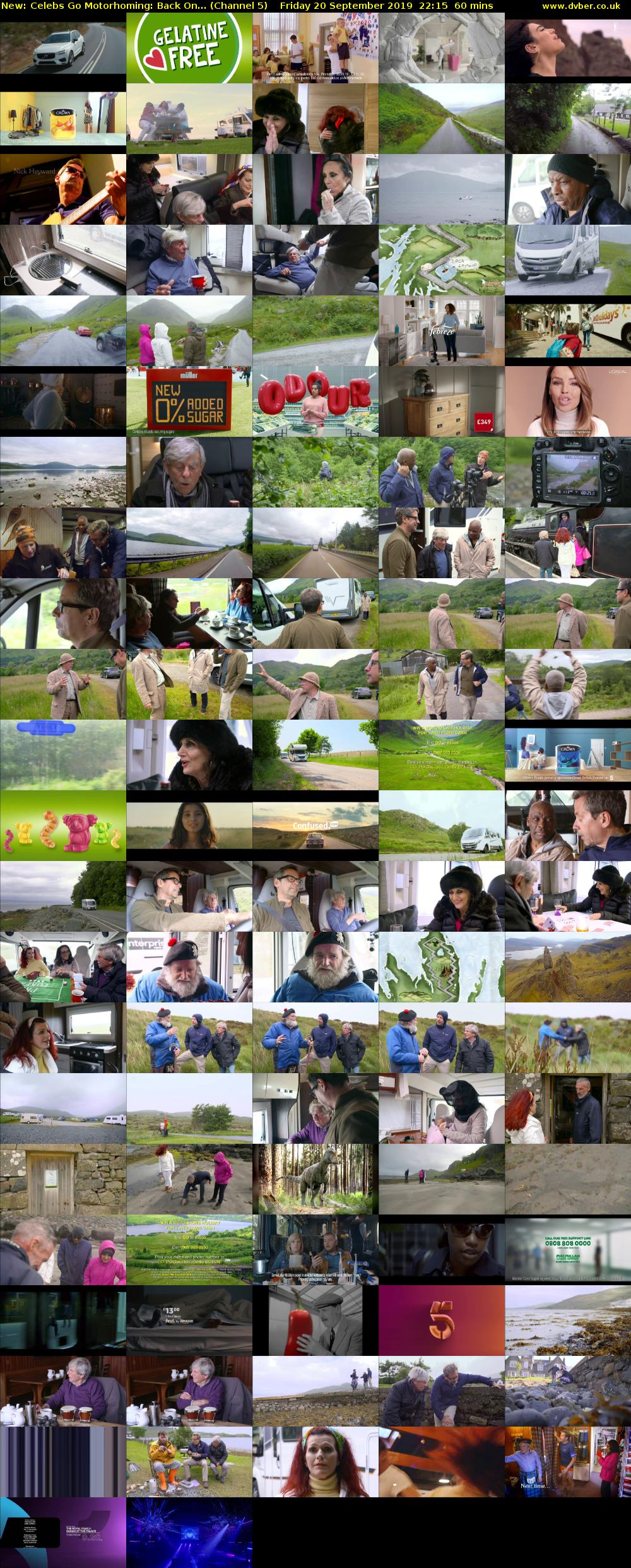 Celebs Go Motorhoming: Back On... (Channel 5) Friday 20 September 2019 22:15 - 23:15