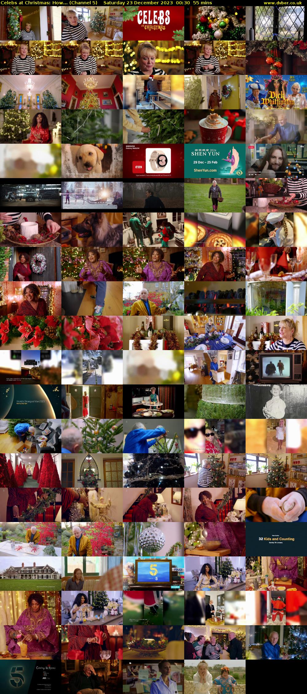 Celebs at Christmas: How... (Channel 5) Saturday 23 December 2023 00:30 - 01:25