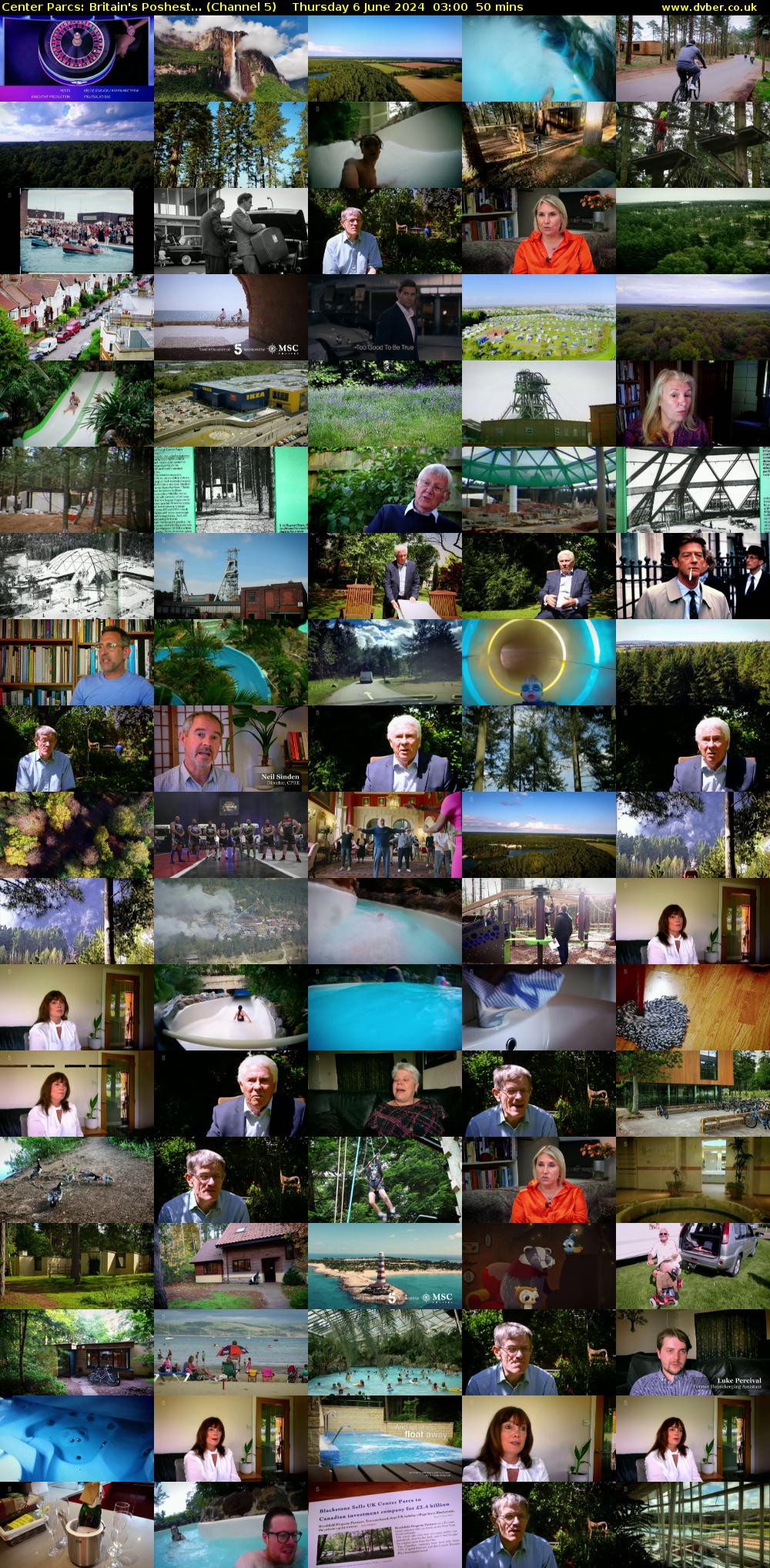 Center Parcs: Britain's Poshest... (Channel 5) Thursday 6 June 2024 03:00 - 03:50