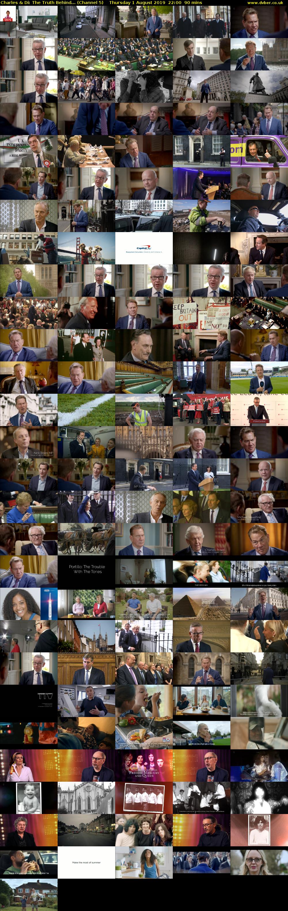 Charles & Di: The Truth Behind... (Channel 5) Thursday 1 August 2019 22:00 - 23:30