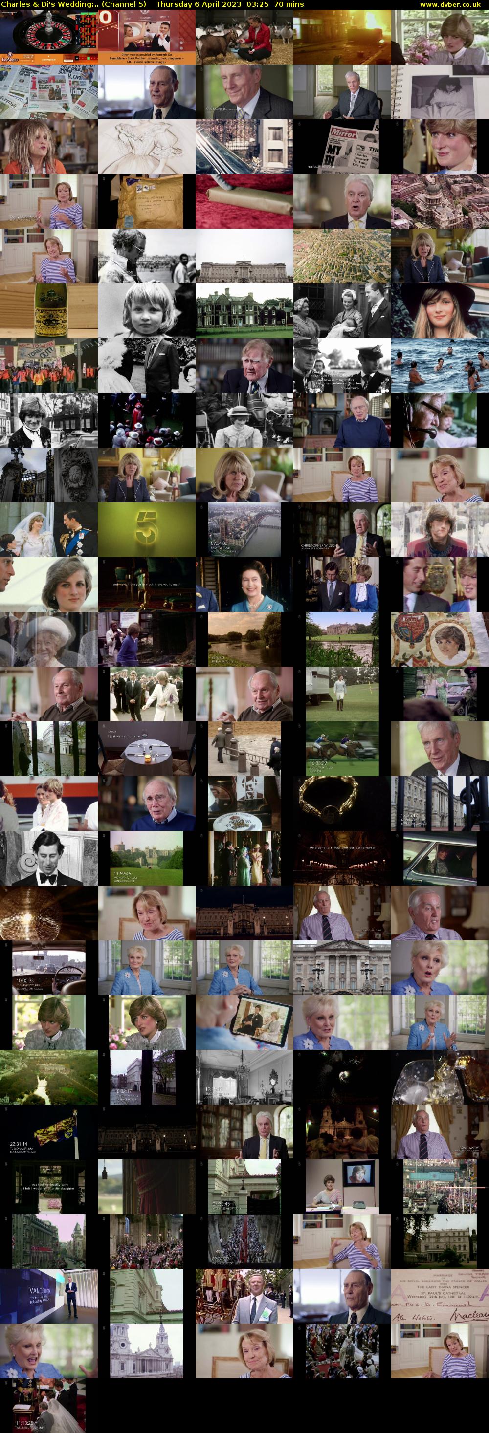 Charles & Di's Wedding:.. (Channel 5) Thursday 6 April 2023 03:25 - 04:35