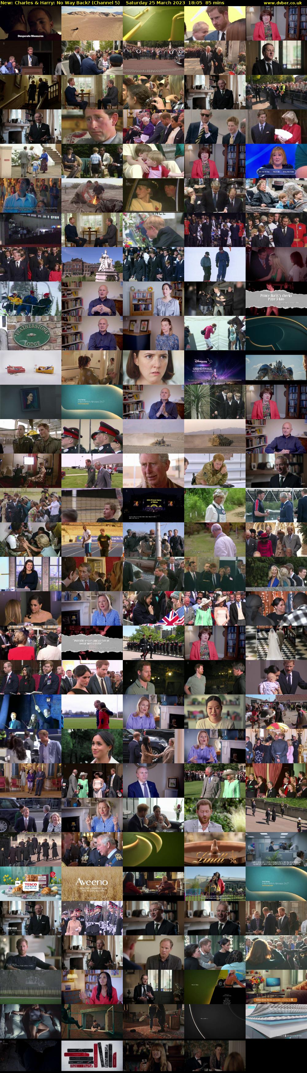 Charles & Harry: No Way Back? (Channel 5) Saturday 25 March 2023 18:05 - 19:30