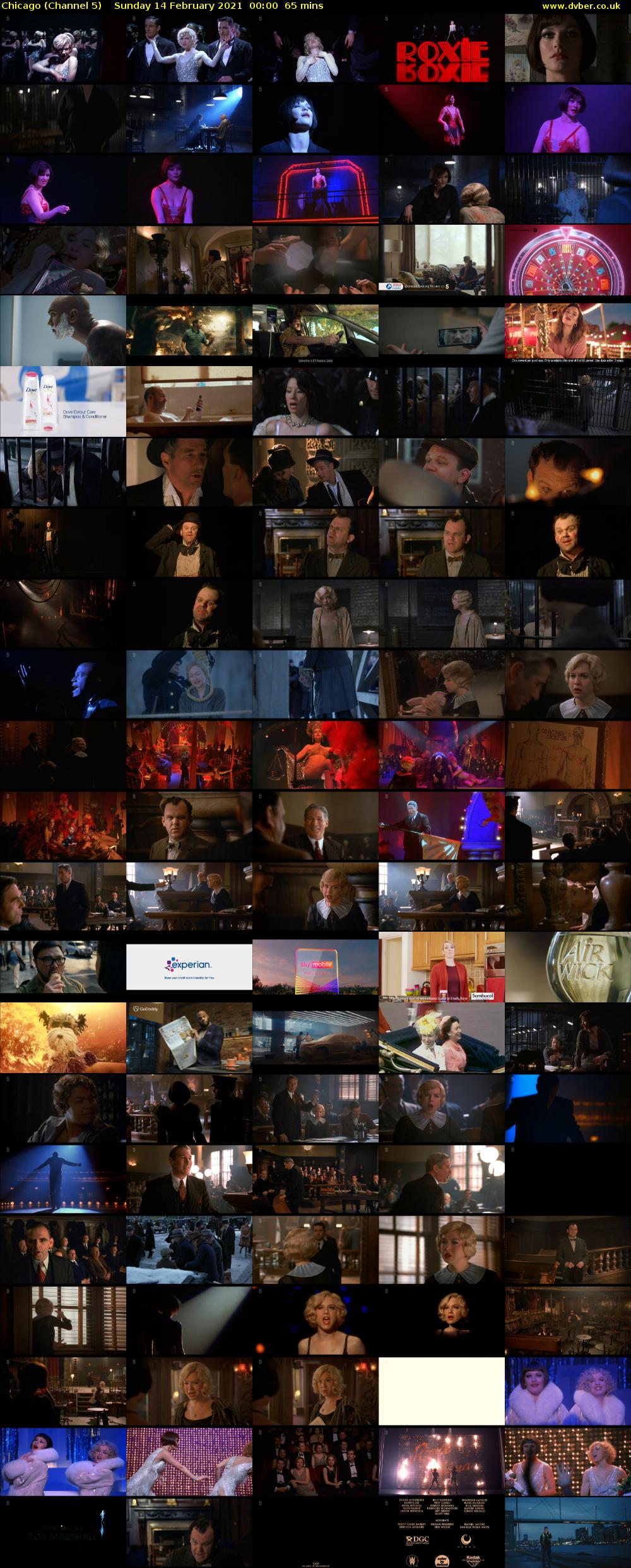Chicago (Channel 5) Sunday 14 February 2021 00:00 - 01:05