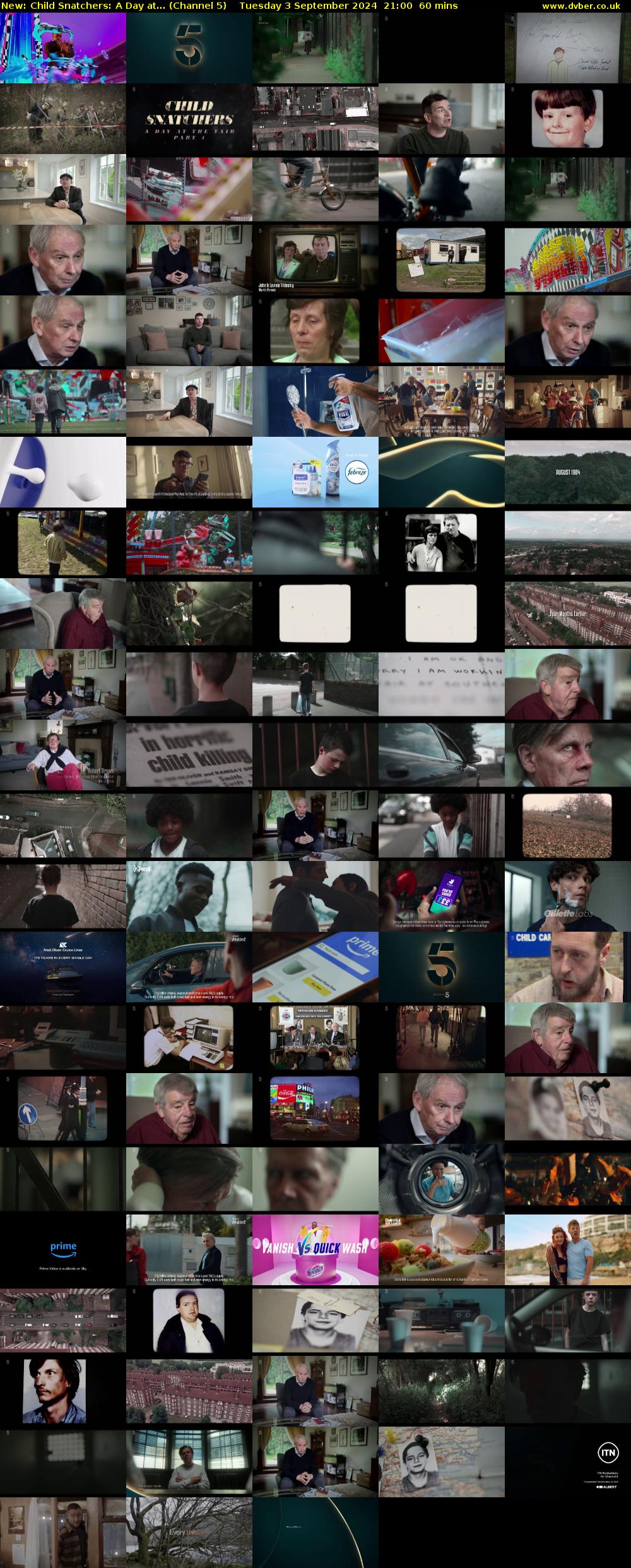 Child Snatchers: A Day at... (Channel 5) Tuesday 3 September 2024 21:00 - 22:00