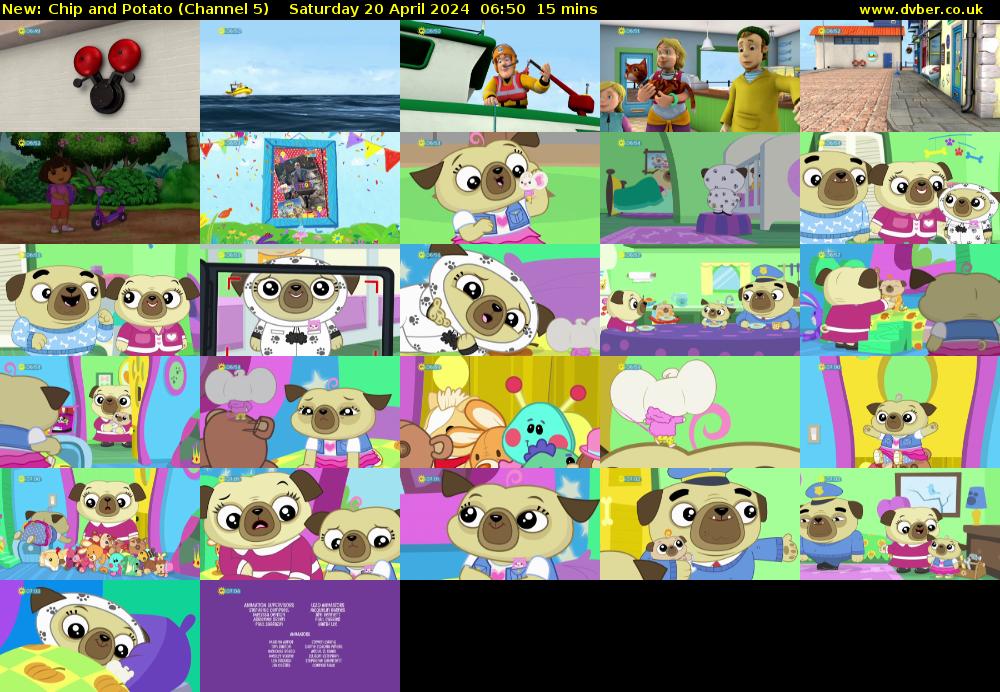 Chip and Potato (Channel 5) Saturday 20 April 2024 06:50 - 07:05
