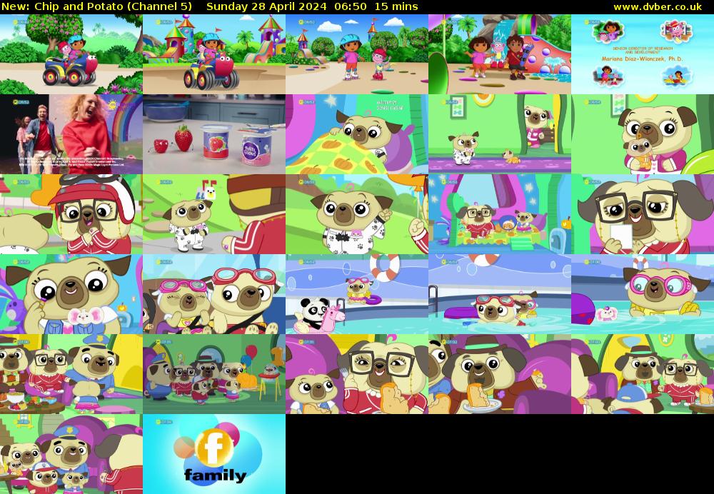Chip and Potato (Channel 5) Sunday 28 April 2024 06:50 - 07:05