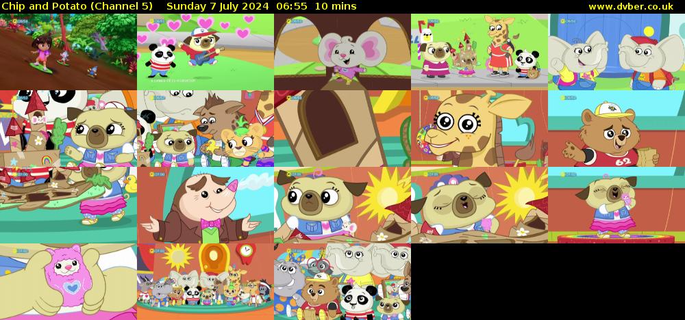 Chip and Potato (Channel 5) Sunday 7 July 2024 06:55 - 07:05