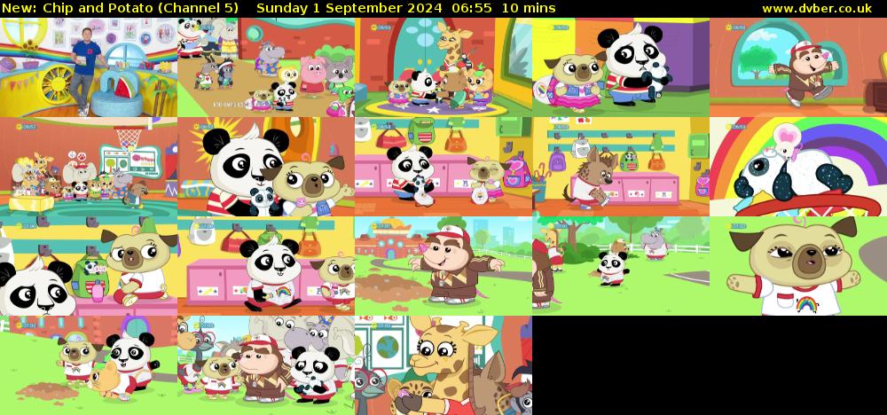 Chip and Potato (Channel 5) Sunday 1 September 2024 06:55 - 07:05