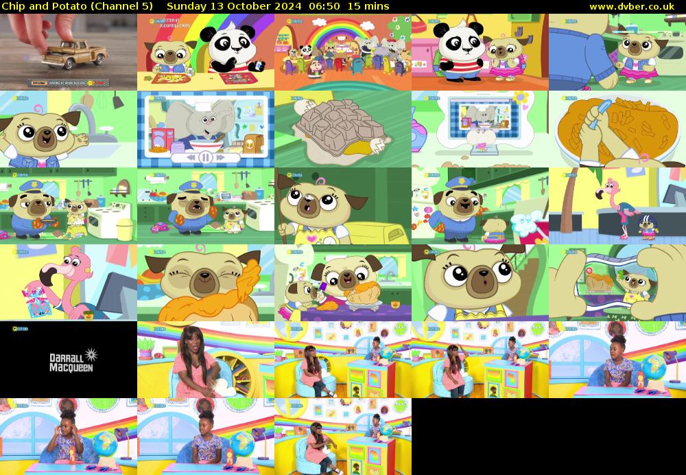 Chip and Potato (Channel 5) Sunday 13 October 2024 06:50 - 07:05