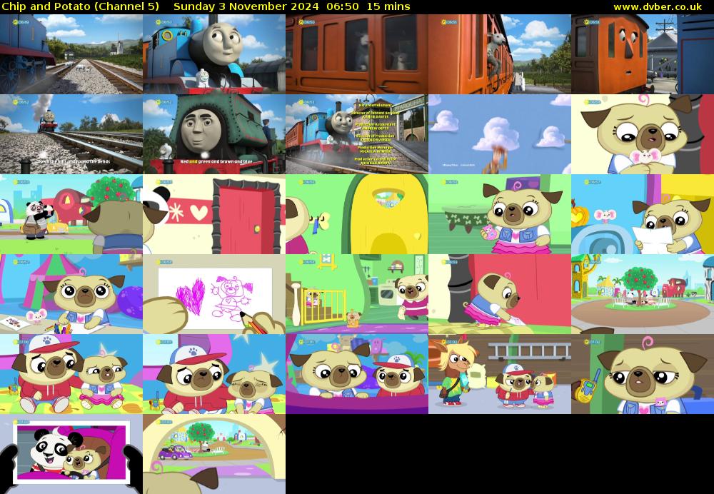 Chip and Potato (Channel 5) Sunday 3 November 2024 06:50 - 07:05