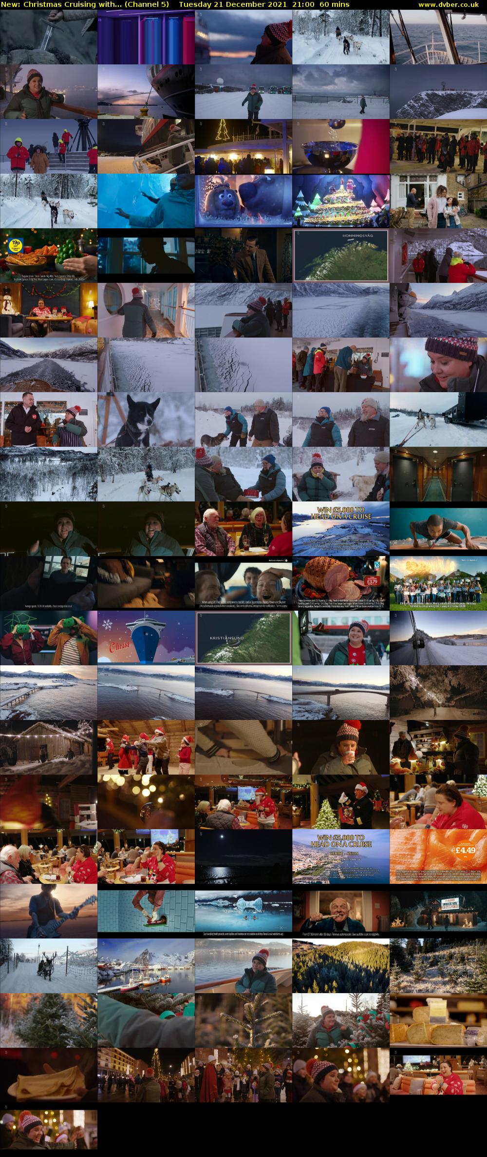 Christmas Cruising with... (Channel 5) Tuesday 21 December 2021 21:00 - 22:00