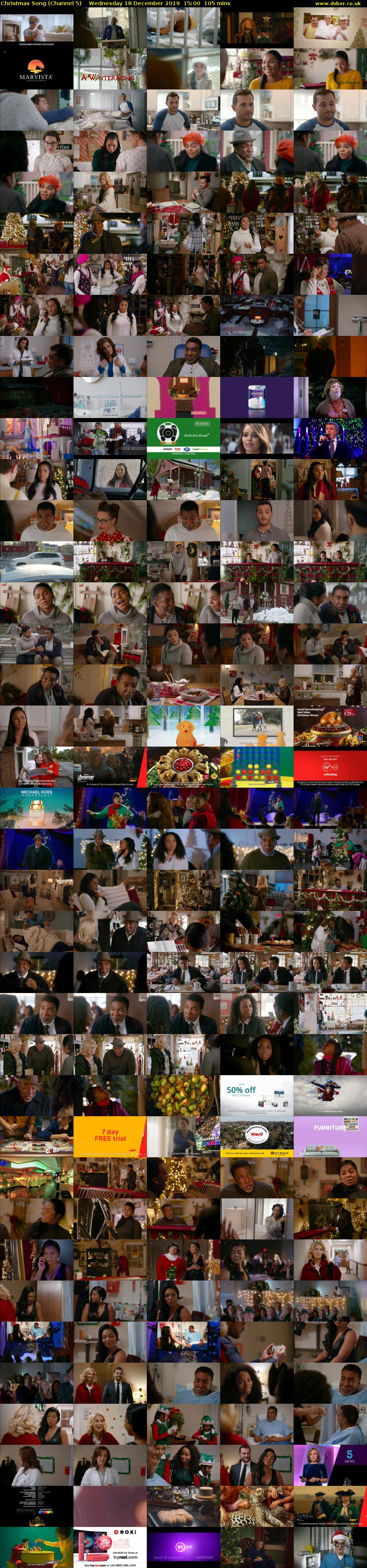 Christmas Song (Channel 5) Wednesday 18 December 2019 15:00 - 16:45