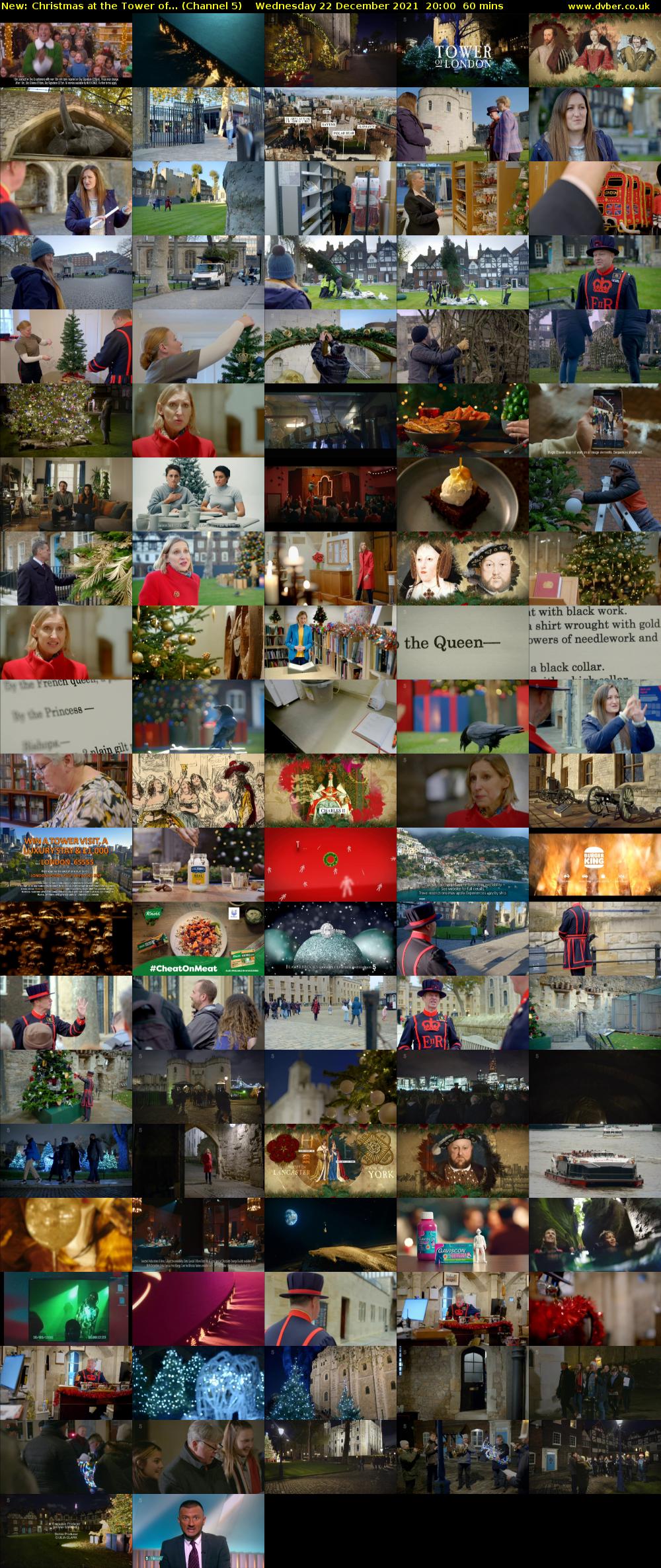 Christmas at the Tower of... (Channel 5) Wednesday 22 December 2021 20:00 - 21:00