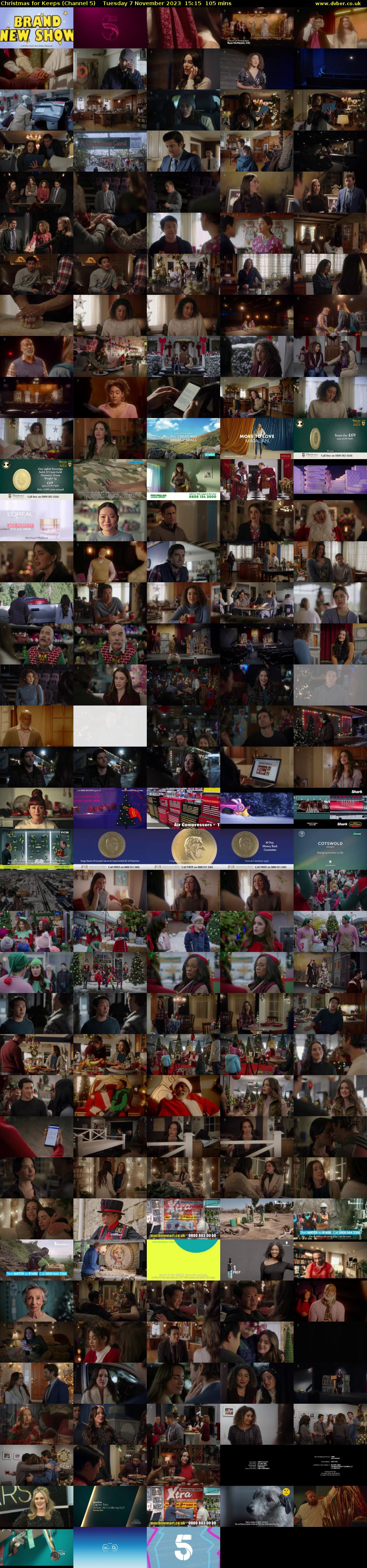 Christmas for Keeps (Channel 5) Tuesday 7 November 2023 15:15 - 17:00