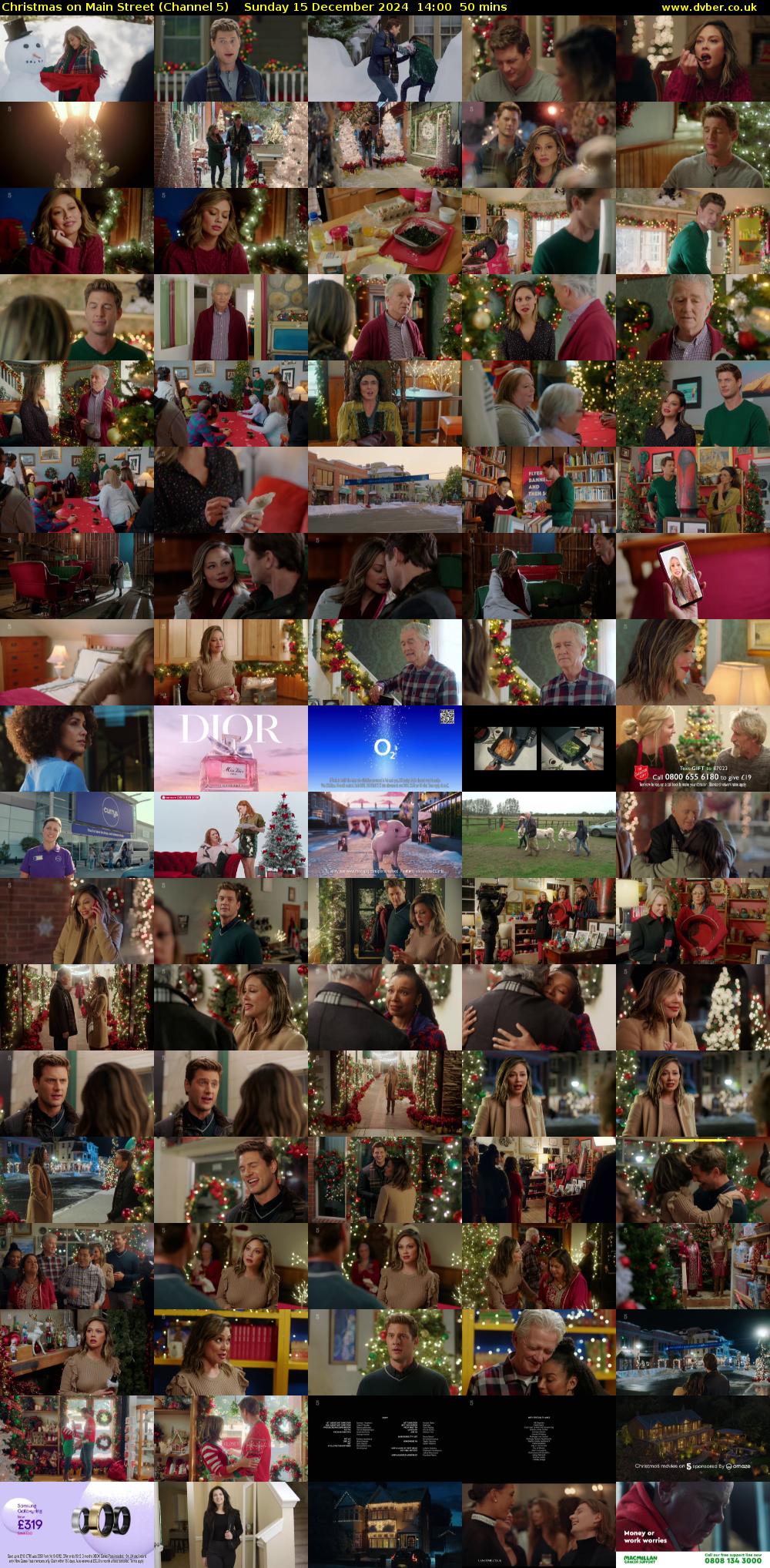 Christmas on Main Street (Channel 5) Sunday 15 December 2024 14:00 - 14:50