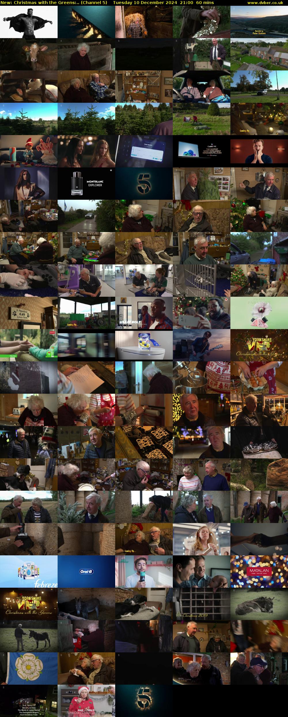 Christmas with the Greens:.. (Channel 5) Tuesday 10 December 2024 21:00 - 22:00
