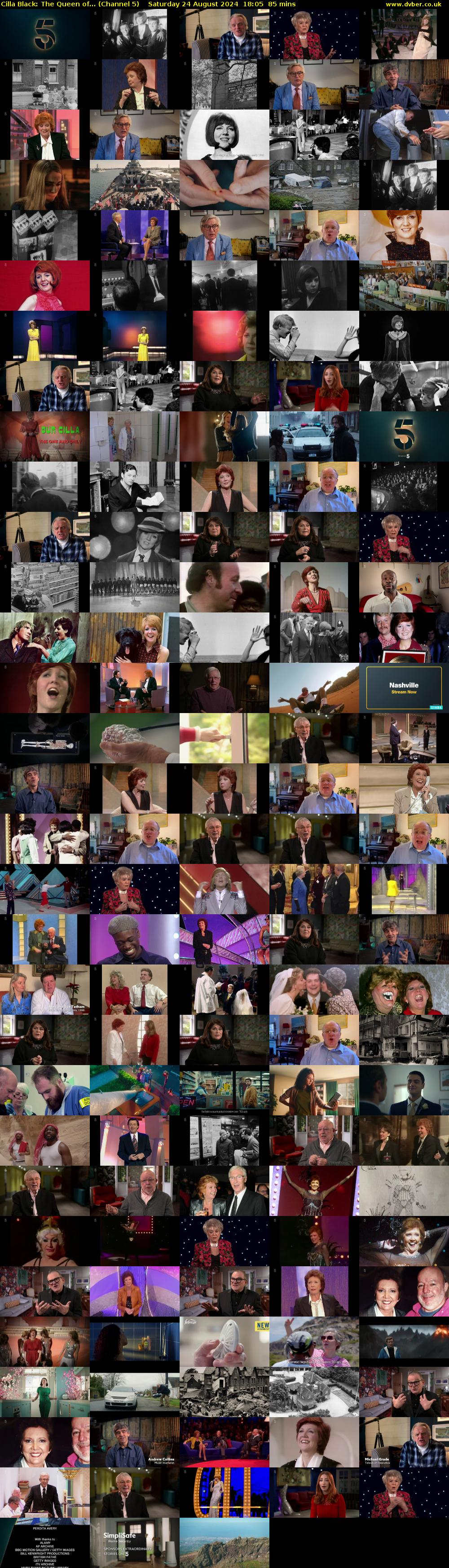 Cilla Black: The Queen of... (Channel 5) Saturday 24 August 2024 18:05 - 19:30