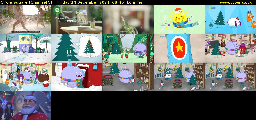 Circle Square (Channel 5) Friday 24 December 2021 08:45 - 08:55