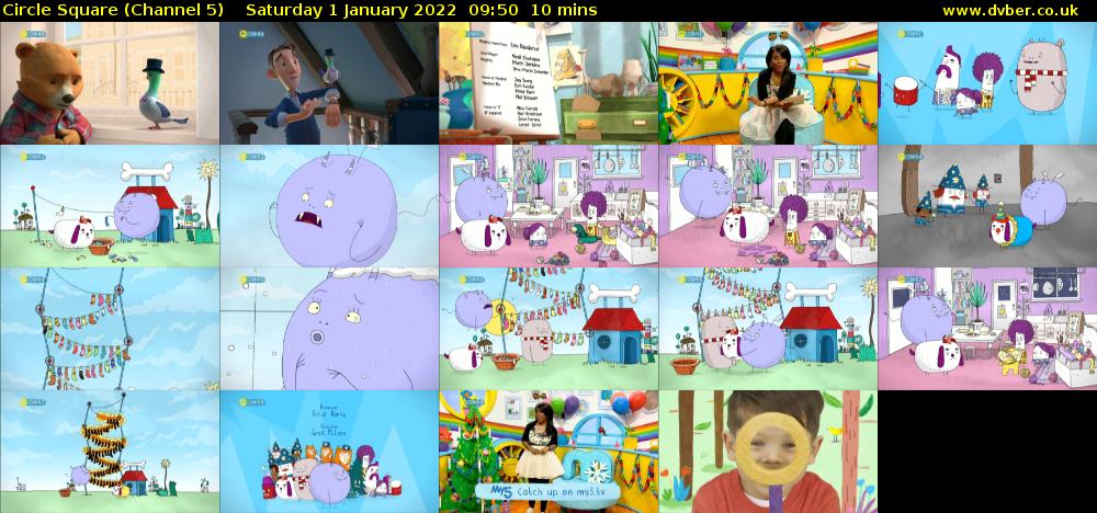 Circle Square (Channel 5) Saturday 1 January 2022 09:50 - 10:00
