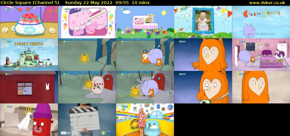 Circle Square (Channel 5) Sunday 22 May 2022 09:55 - 10:05