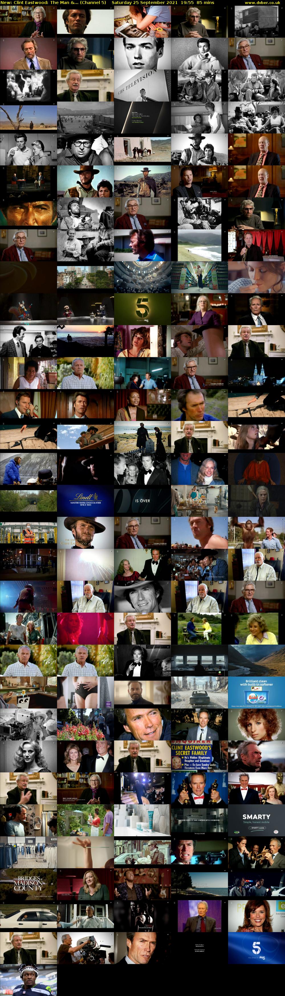 Clint Eastwood: The Man &... (Channel 5) Saturday 25 September 2021 19:55 - 21:20