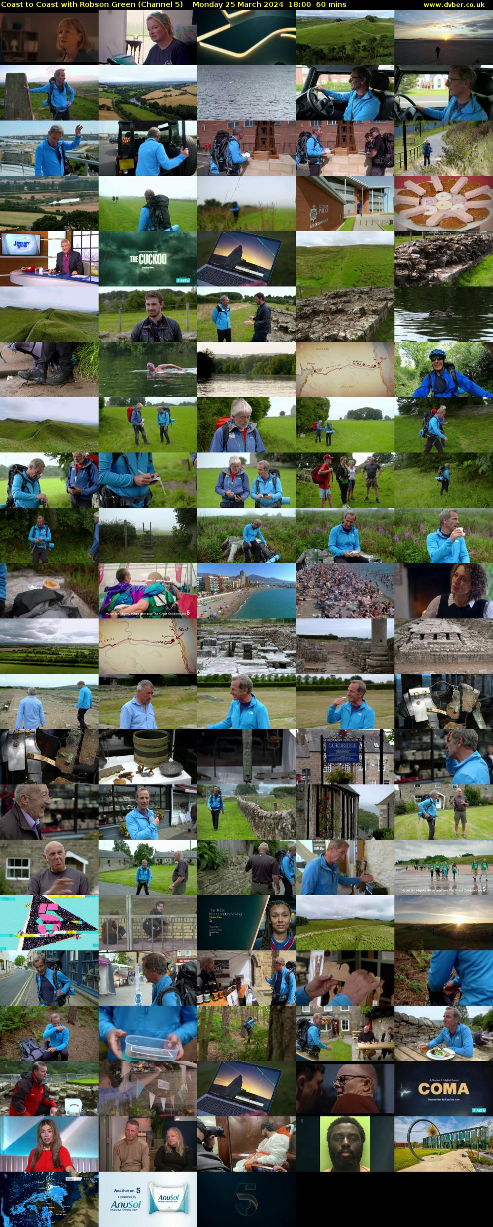 Coast to Coast with Robson Green (Channel 5) Monday 25 March 2024 18:00 - 19:00