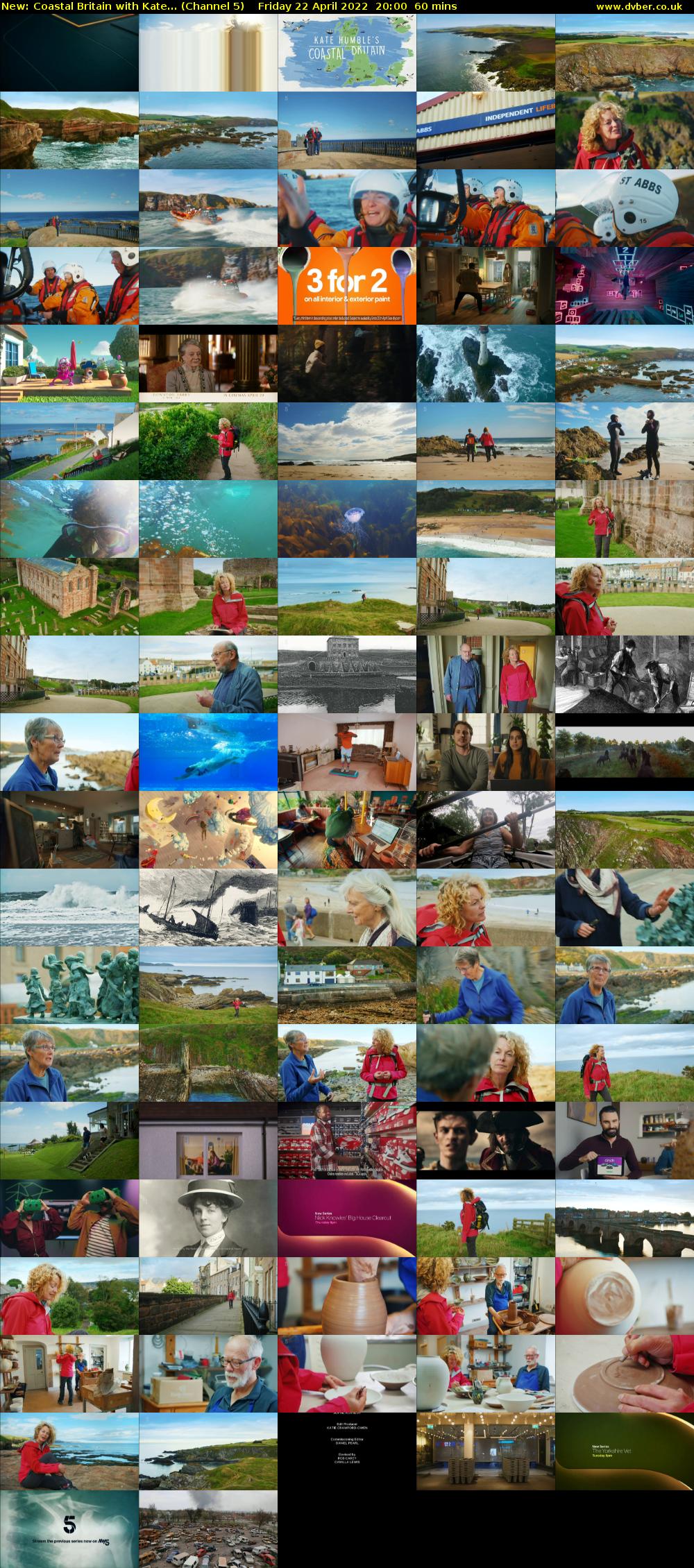 Coastal Britain with Kate... (Channel 5) Friday 22 April 2022 20:00 - 21:00