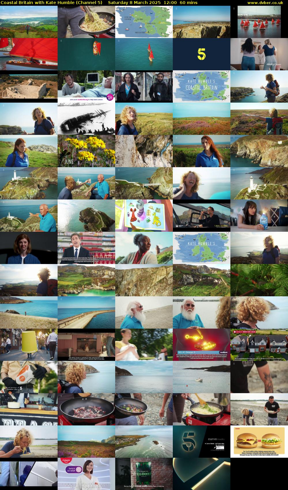 Coastal Britain with Kate Humble (Channel 5) Saturday 8 March 2025 12:00 - 13:00