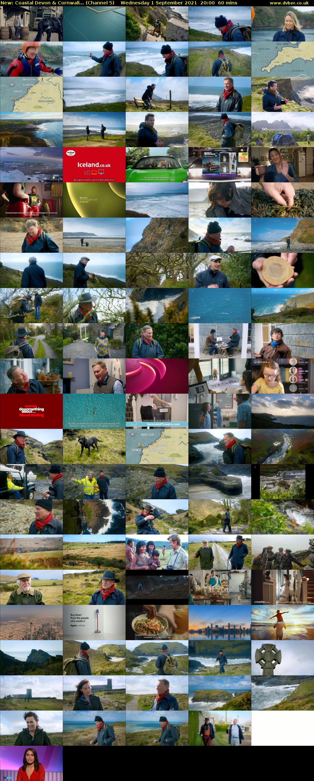 Coastal Devon & Cornwall... (Channel 5) Wednesday 1 September 2021 20:00 - 21:00