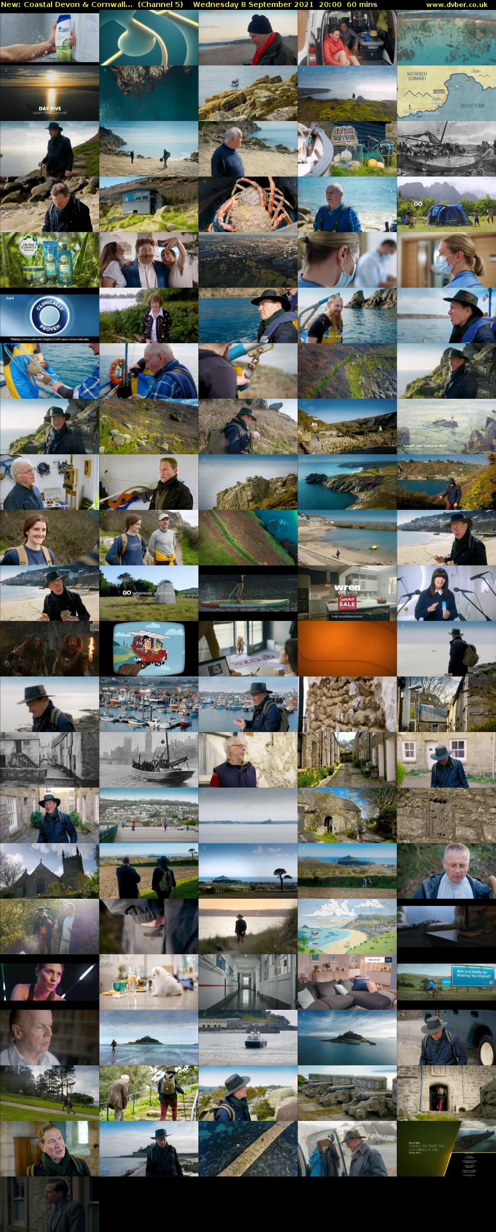 Coastal Devon & Cornwall... (Channel 5) Wednesday 8 September 2021 20:00 - 21:00