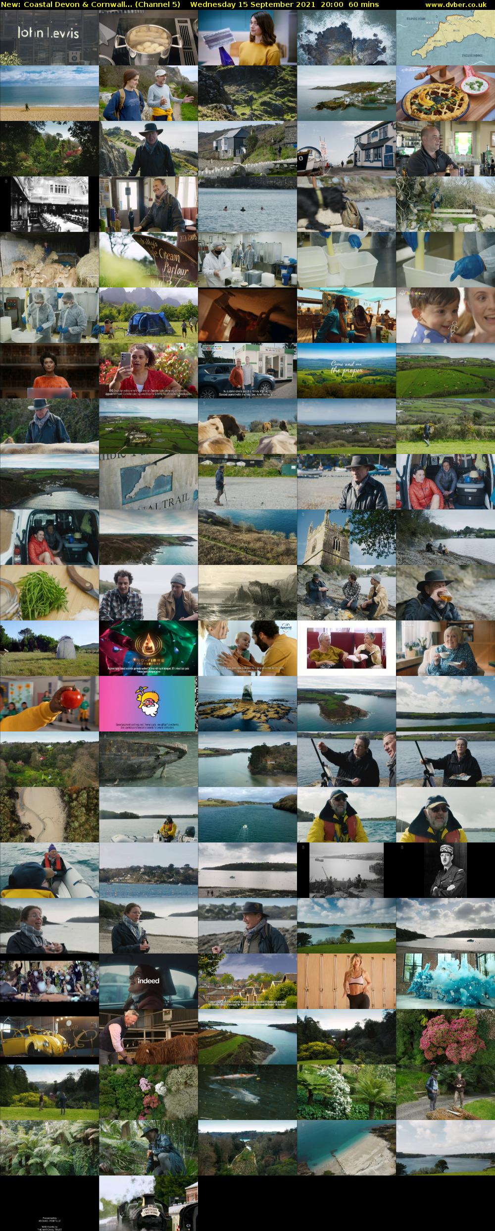 Coastal Devon & Cornwall... (Channel 5) Wednesday 15 September 2021 20:00 - 21:00