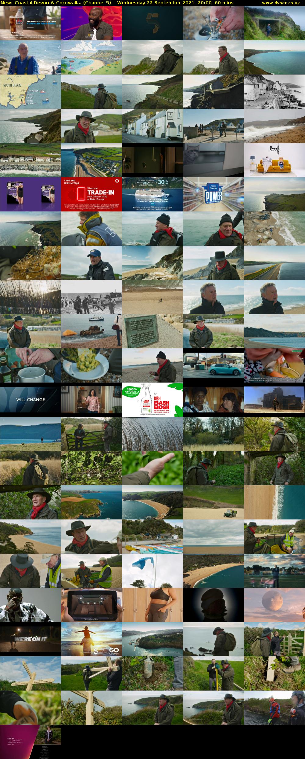 Coastal Devon & Cornwall... (Channel 5) Wednesday 22 September 2021 20:00 - 21:00