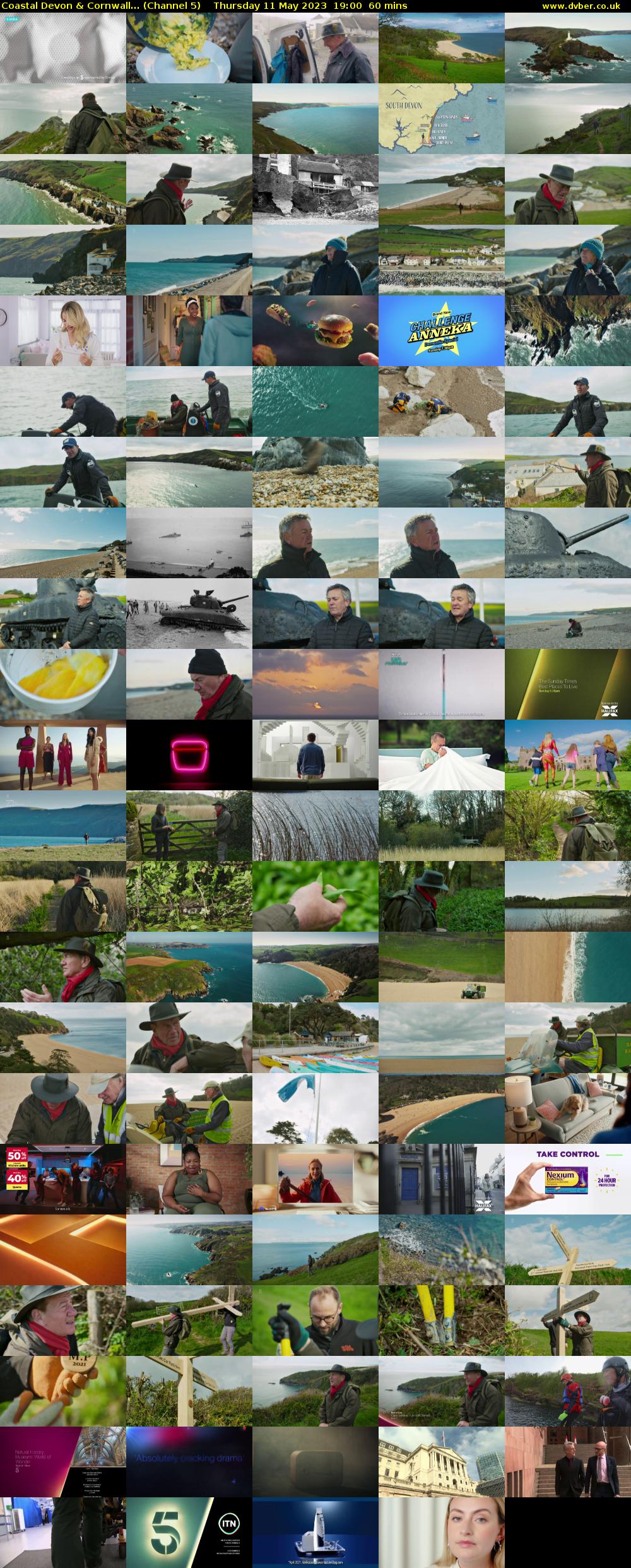 Coastal Devon & Cornwall... (Channel 5) Thursday 11 May 2023 19:00 - 20:00