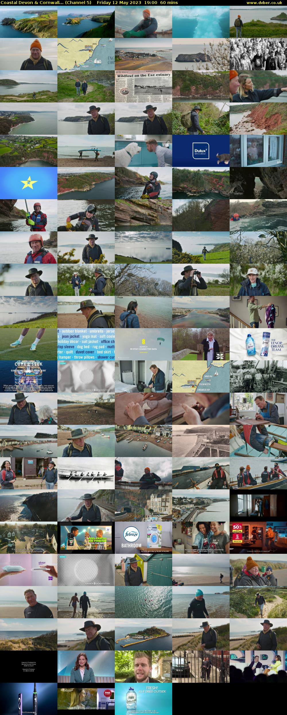 Coastal Devon & Cornwall... (Channel 5) Friday 12 May 2023 19:00 - 20:00