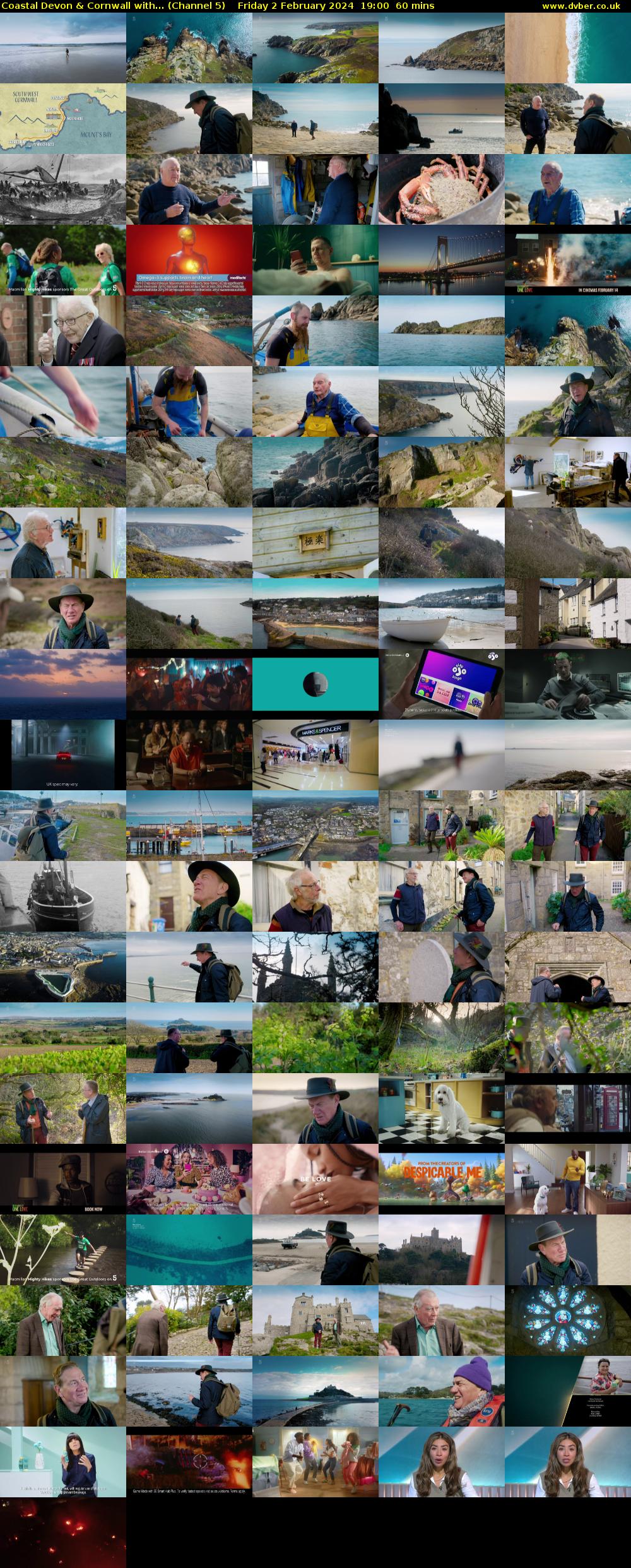Coastal Devon & Cornwall with... (Channel 5) Friday 2 February 2024 19:00 - 20:00