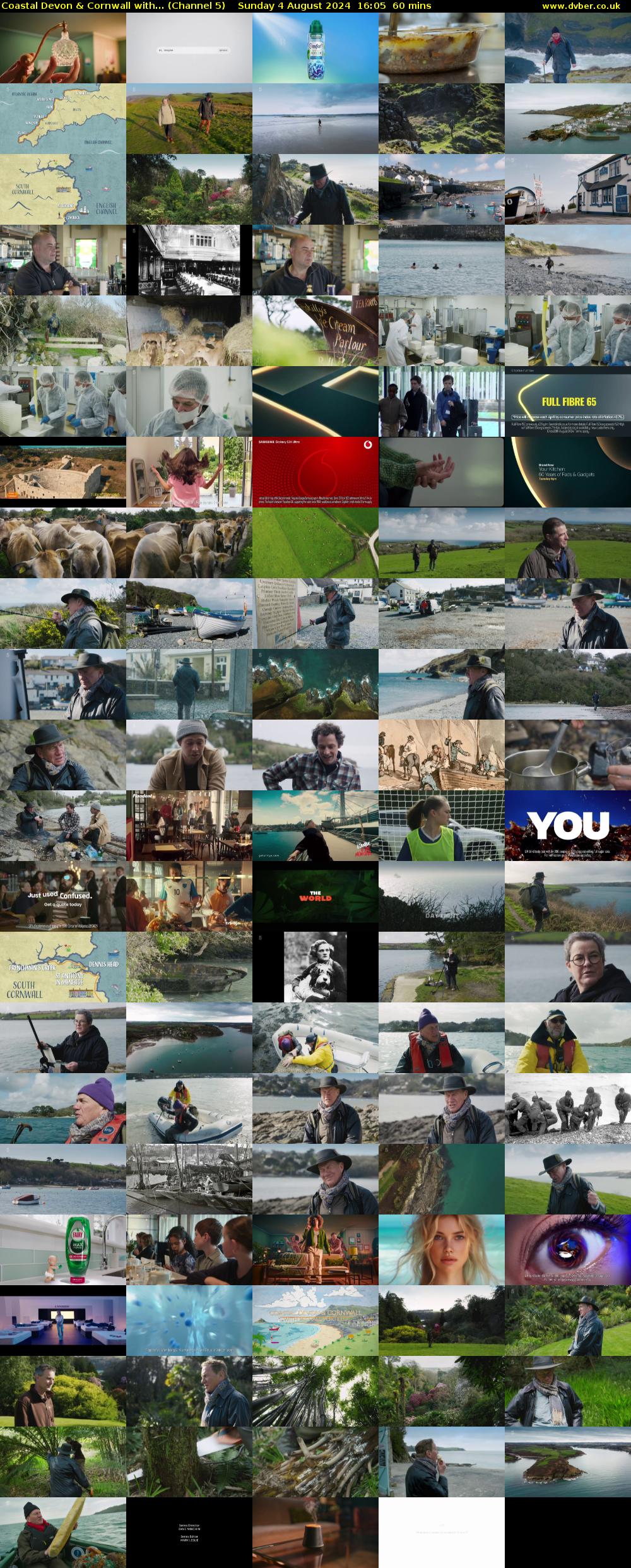 Coastal Devon & Cornwall with... (Channel 5) Sunday 4 August 2024 16:05 - 17:05