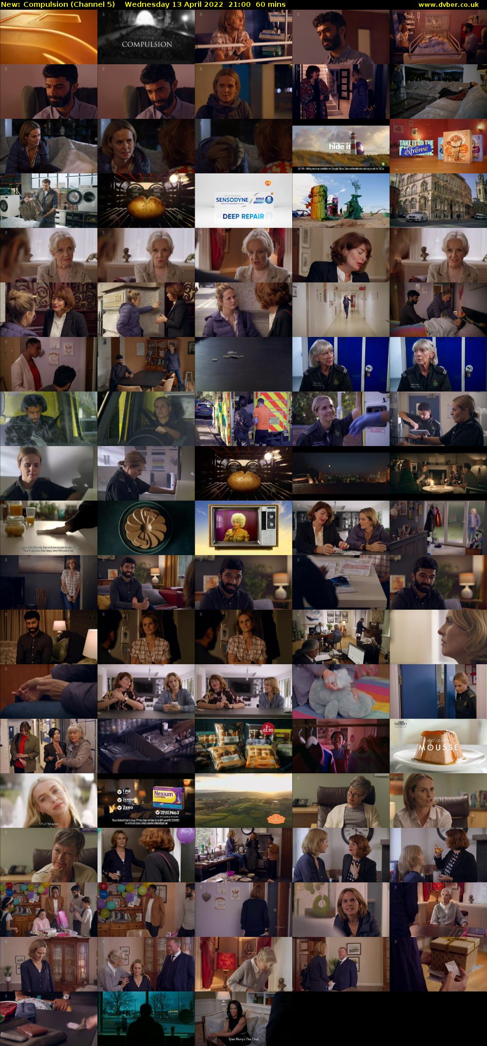 Compulsion (Channel 5) Wednesday 13 April 2022 21:00 - 22:00