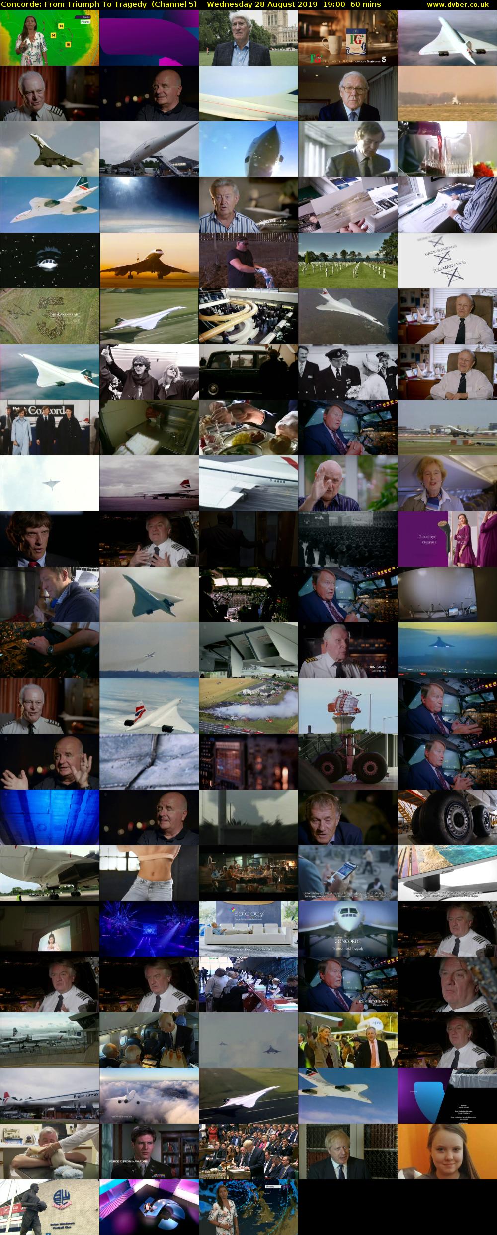 Concorde: From Triumph To Tragedy  (Channel 5) Wednesday 28 August 2019 19:00 - 20:00