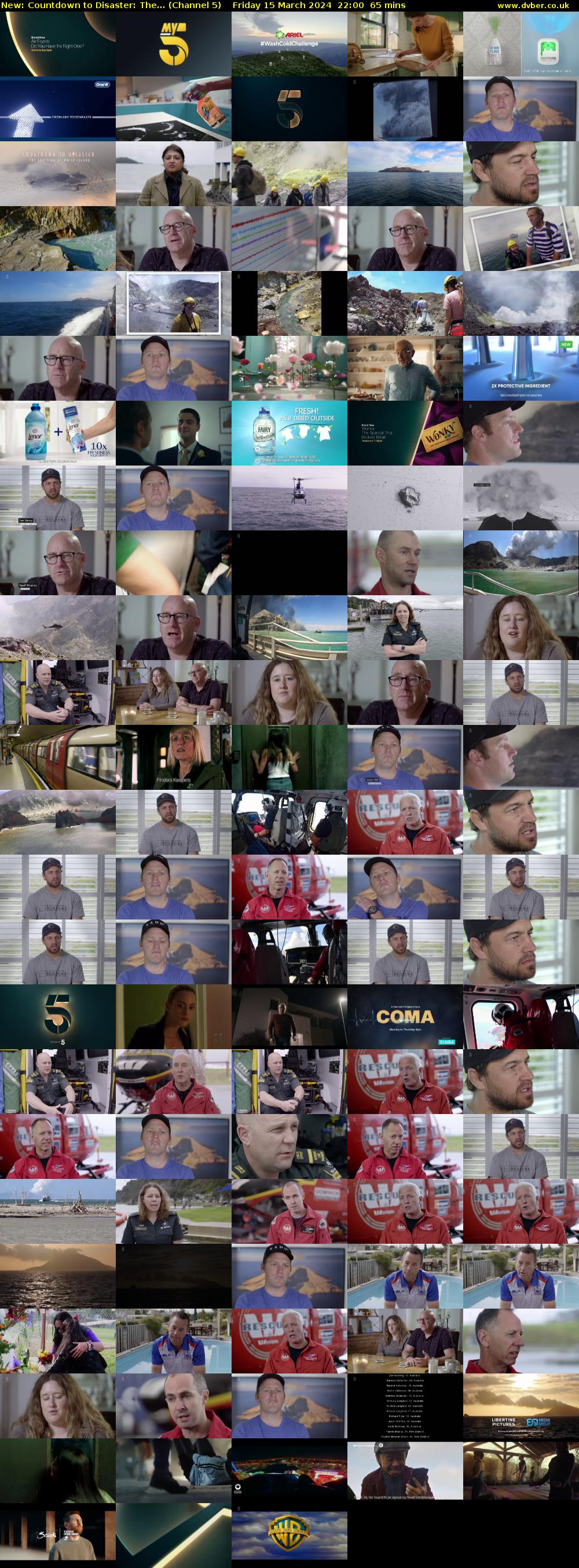 Countdown to Disaster: The... (Channel 5) Friday 15 March 2024 22:00 - 23:05