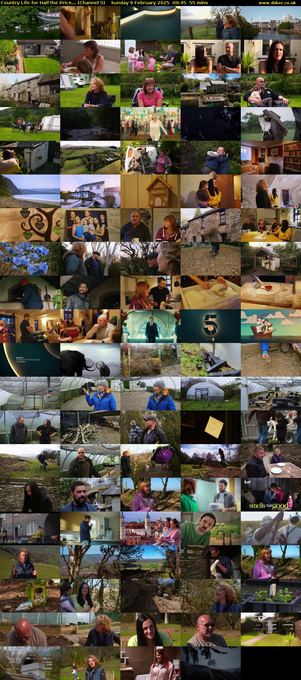 Country Life for Half the Price... (Channel 5) Sunday 9 February 2025 09:45 - 10:40