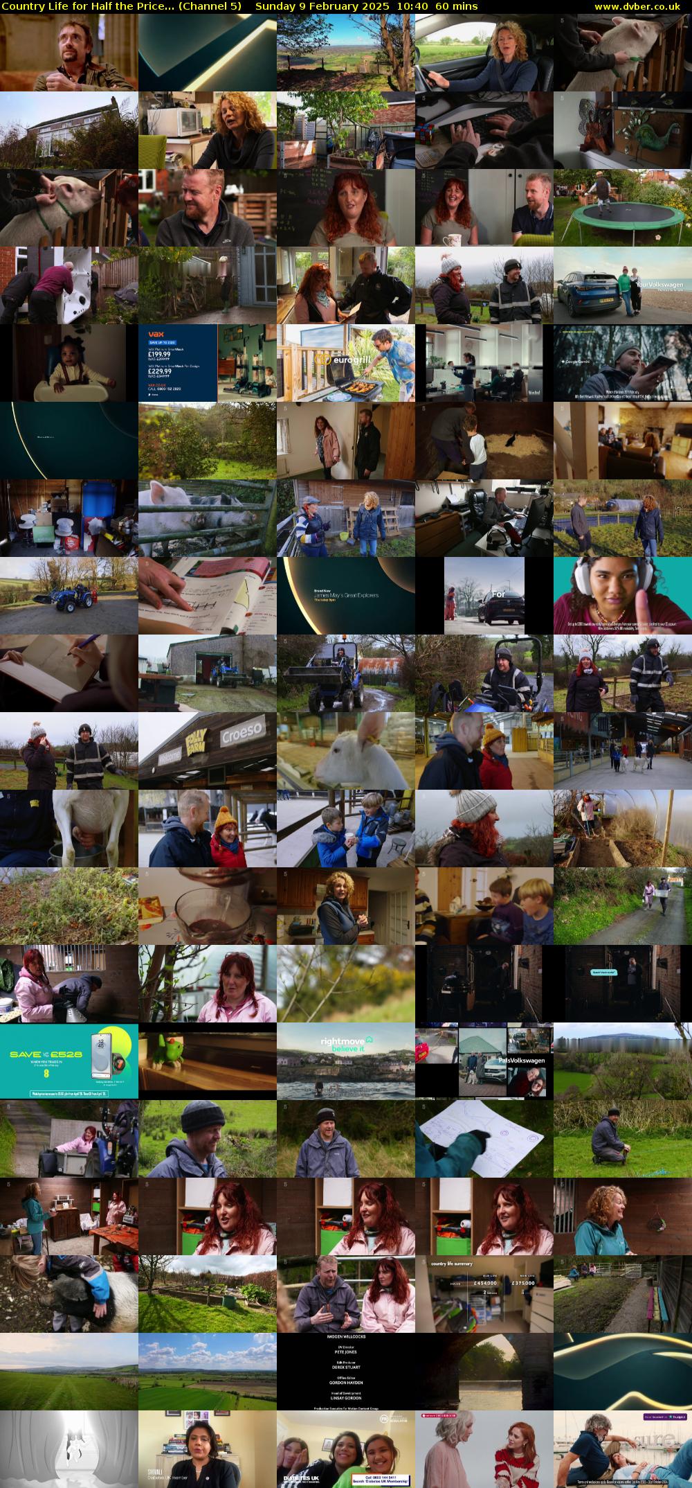 Country Life for Half the Price... (Channel 5) Sunday 9 February 2025 10:40 - 11:40