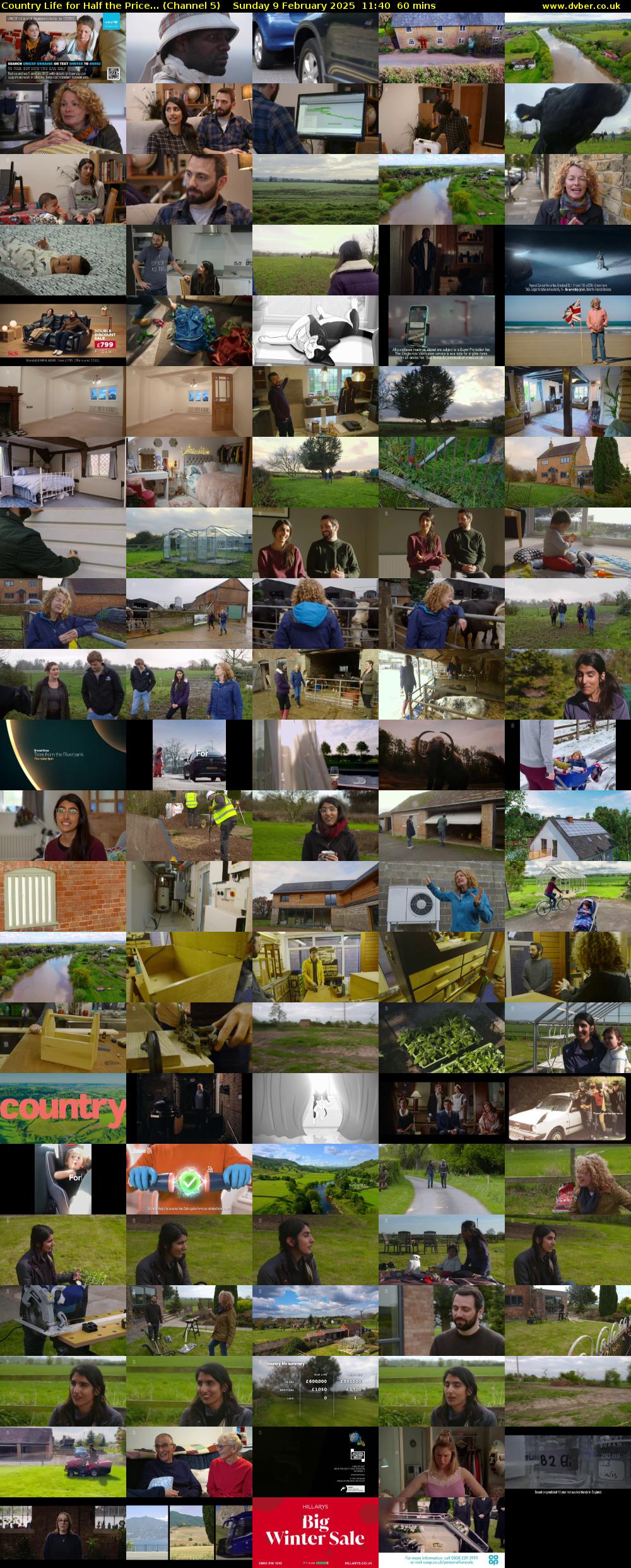 Country Life for Half the Price... (Channel 5) Sunday 9 February 2025 11:40 - 12:40