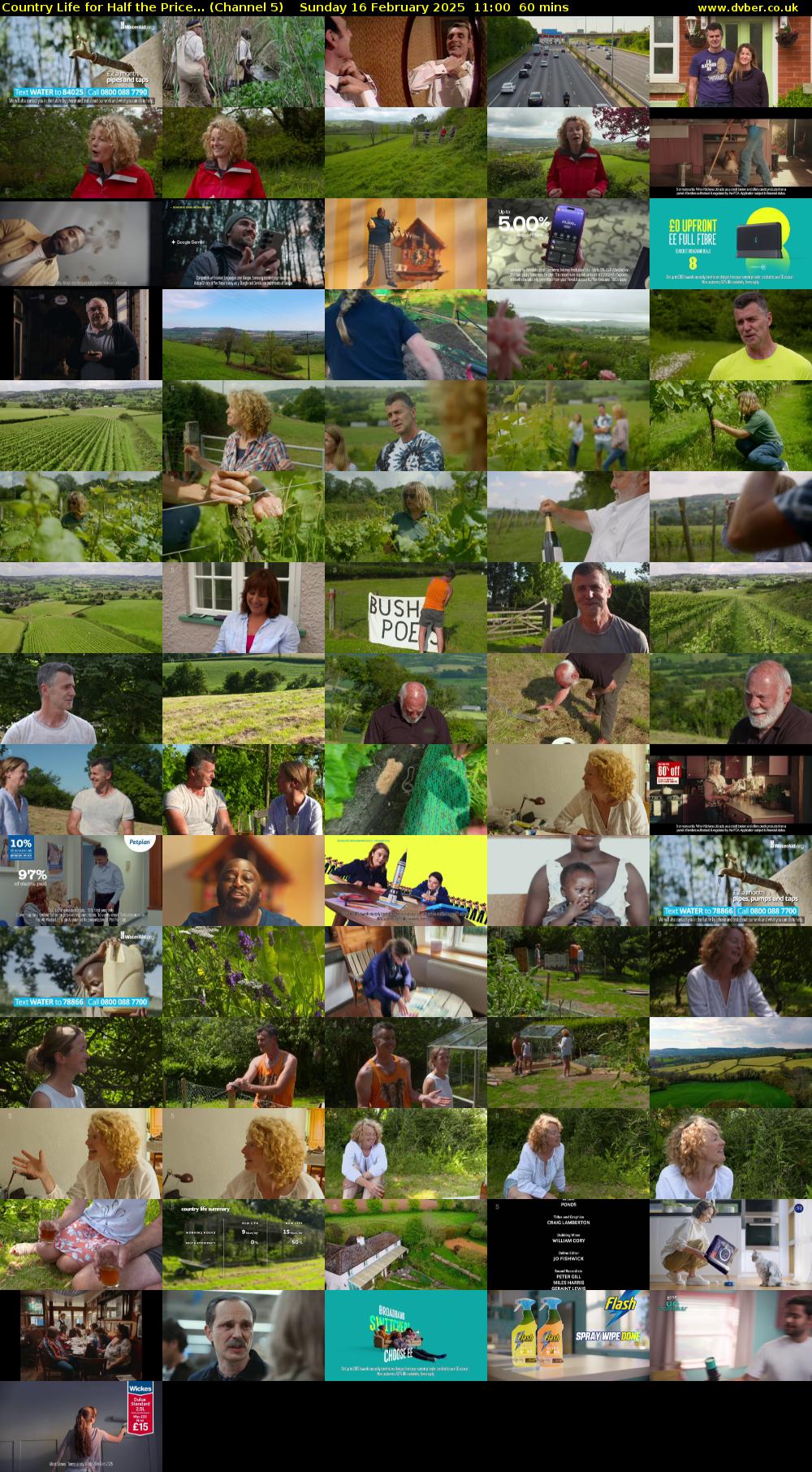 Country Life for Half the Price... (Channel 5) Sunday 16 February 2025 11:00 - 12:00