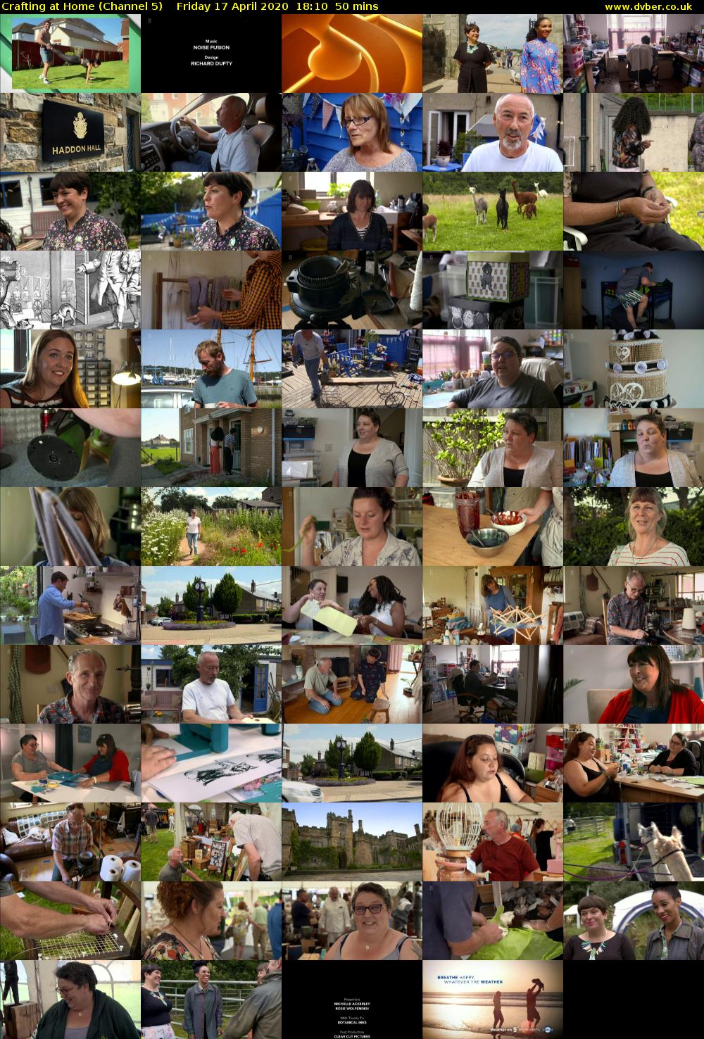 Crafting at Home (Channel 5) Friday 17 April 2020 18:10 - 19:00
