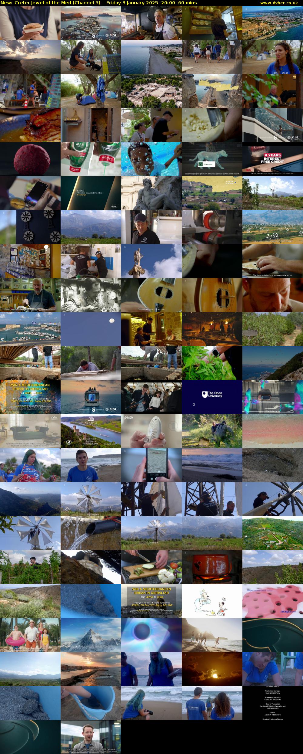 Crete: Jewel of the Med (Channel 5) Friday 3 January 2025 20:00 - 21:00