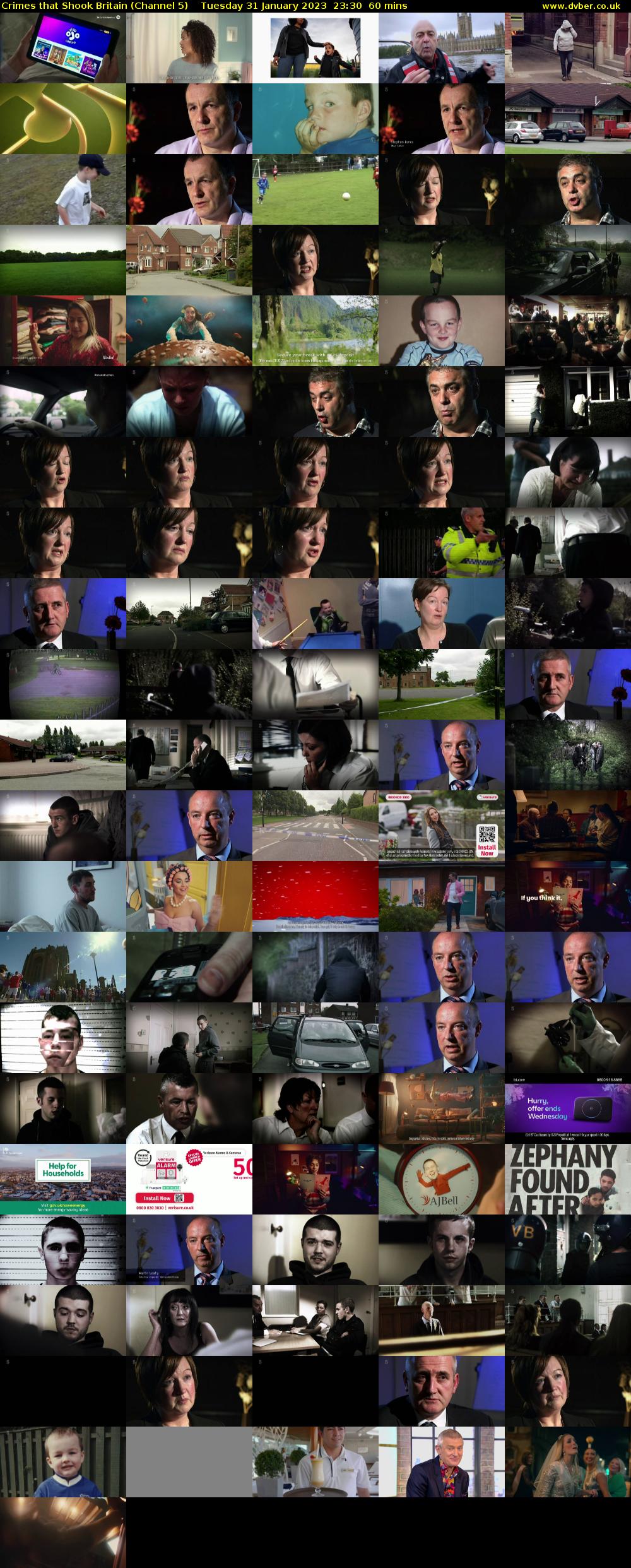 Crimes that Shook Britain (Channel 5) Tuesday 31 January 2023 23:30 - 00:30