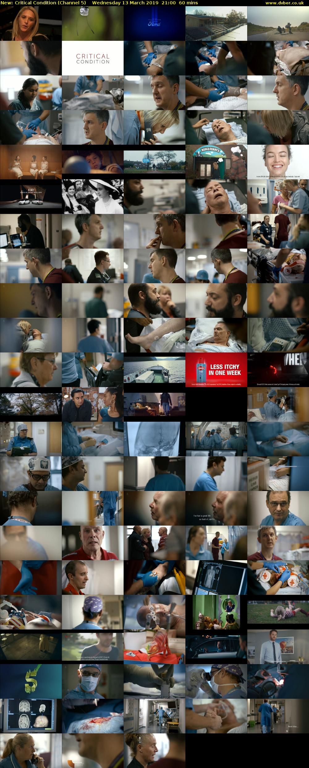 Critical Condition (Channel 5) Wednesday 13 March 2019 21:00 - 22:00