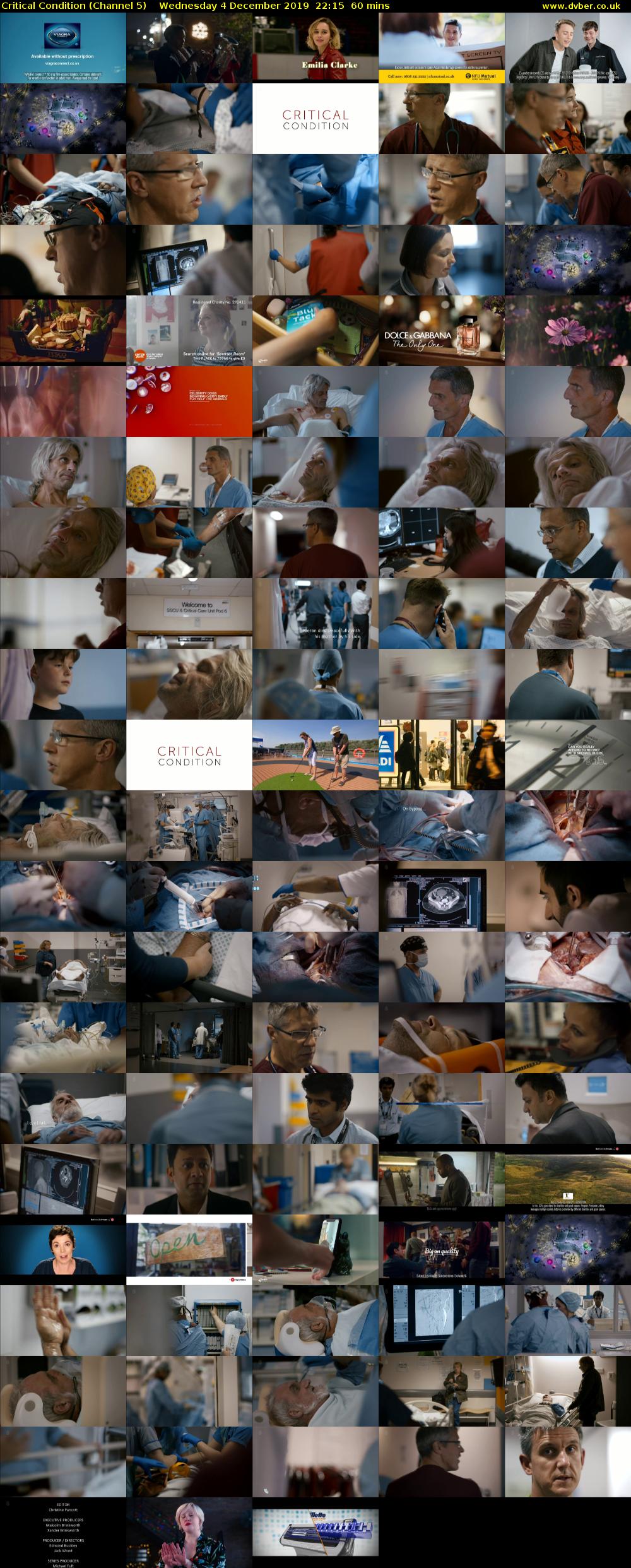 Critical Condition (Channel 5) Wednesday 4 December 2019 22:15 - 23:15