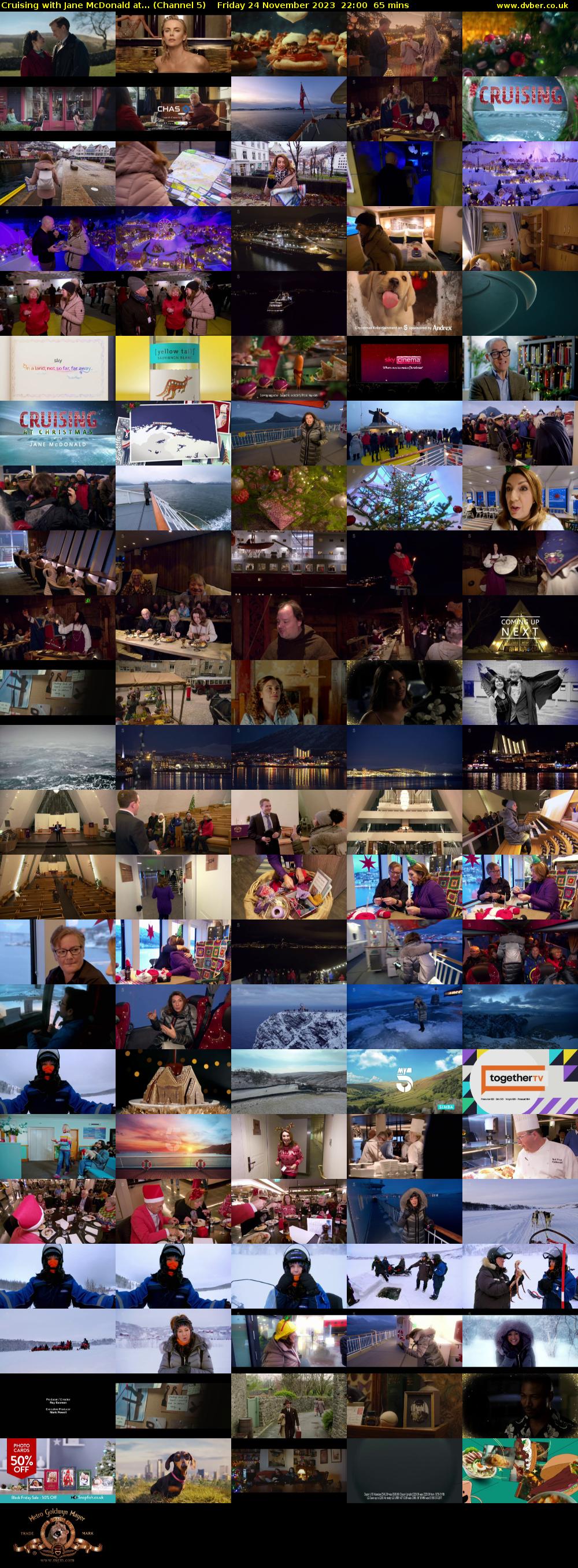 Cruising with Jane McDonald at... (Channel 5) Friday 24 November 2023 22:00 - 23:05