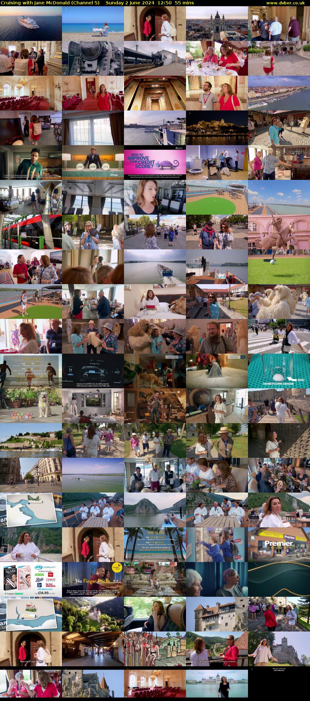 Cruising with Jane McDonald (Channel 5) Sunday 2 June 2024 12:50 - 13:45